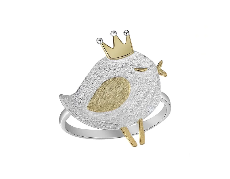 Men's Wedding Rings-Princess Bird Ring