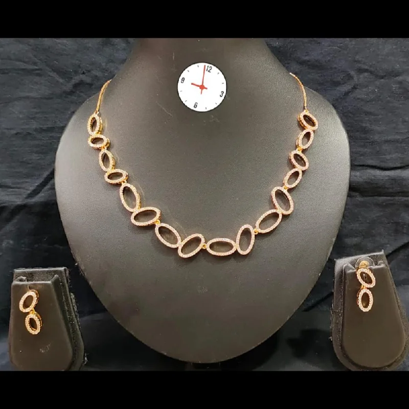 Stylish Layered Necklaces-Manisha Jewellery Austrian Stone Necklace Set