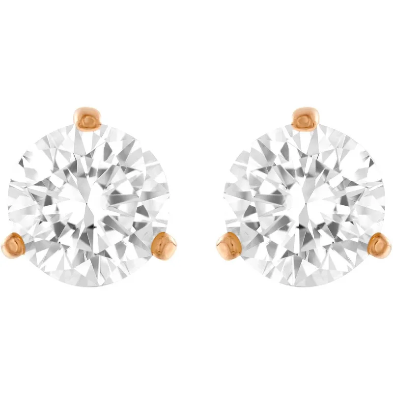 Classic Silver Earrings-Swarovski Women's Earrings - Solitaire Rose Gold Tone Plated | 5112156