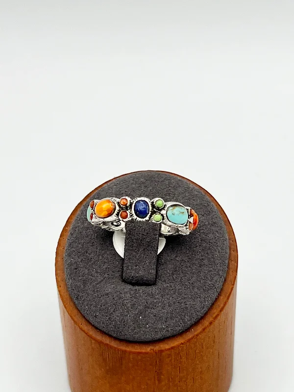 Statement Rings for Women-Ring-Multi Stone Oval & Circle Size 8