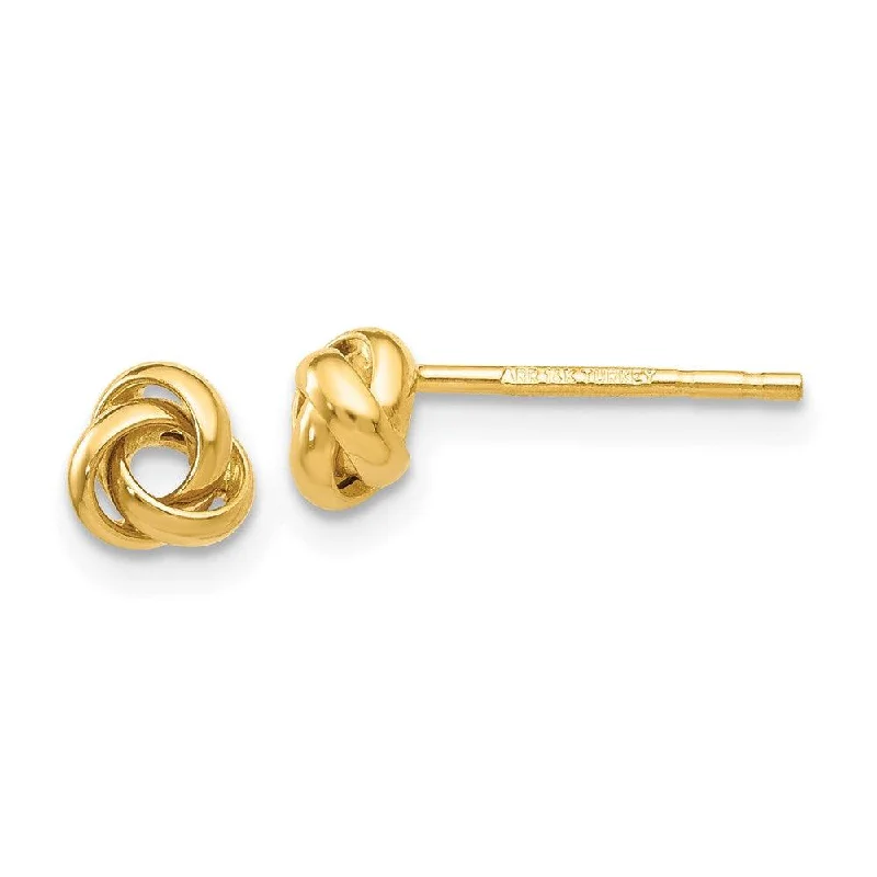 Precious Stone Earrings-14k Polished Knot Post Earrings