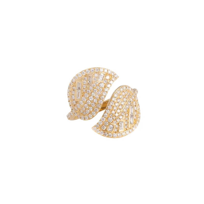 Wedding Rings with Colored Stones-Dance with Life Yellow Diamond Gold Diamond Ring