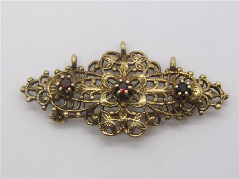 Elegant Art Nouveau Brooch-Colored Stone Pins & Brooche