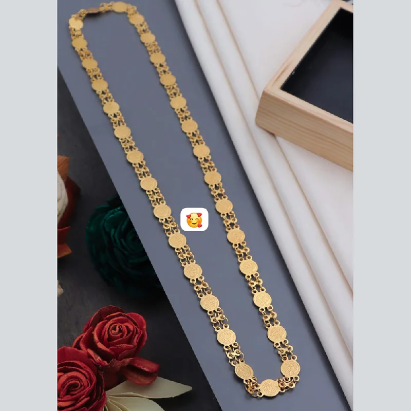 Bohemian Style Necklaces-Pooja Bangles Gold Plated Long Necklace