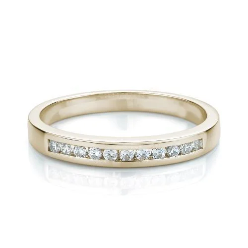 Custom Couples Rings-Wedding or eternity band in 14 carat yellow gold