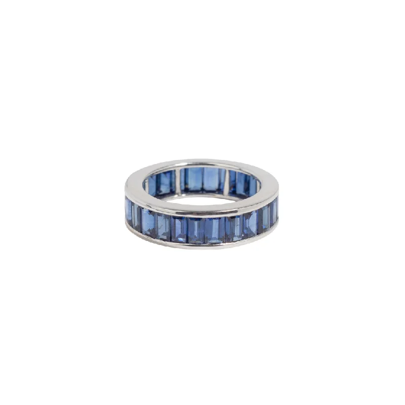 Large Cocktail Rings-Blue Sapphire of the Sea Ring