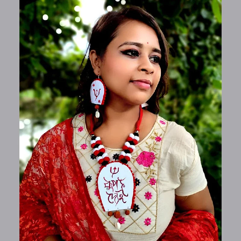 Personalized Name Necklaces-Pakhi Creation Handmade Long Necklace Set