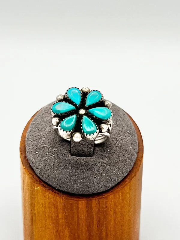 Custom Name Rings-Vintage 1950's zuni point ring