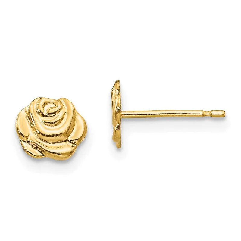 Chunky Earrings for Parties-Madi K Kid's 14k  Flower Post Earrings