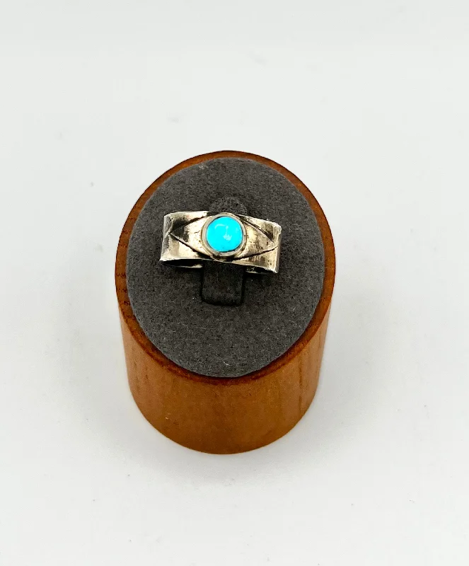 Bold Statement Rings-Ring- Jock Favour Sterling Turquoise