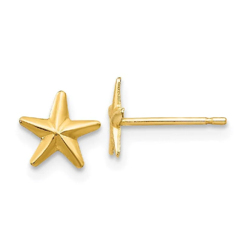 Wedding Earrings for Brides-Madi K Kid's 14k  Star Post Earrings