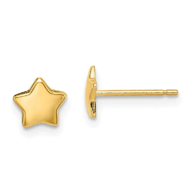 Sparkly Drop Earrings-Madi K Kid's 14k  Star Post Earrings