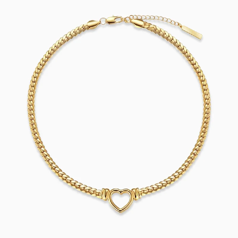 Modern Diamond Necklaces-Beverly Heart Necklace