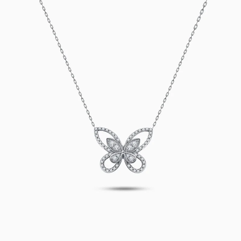 Designer Choker Necklaces-Dainty Butterfly Necklace