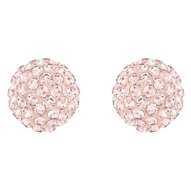 Fashionable Drop Earrings-Swarovski Women's Blow Rose Gold Plated Bubble Shaped Crystal Pierced Earrings, 3/8" Diameter | 5117726