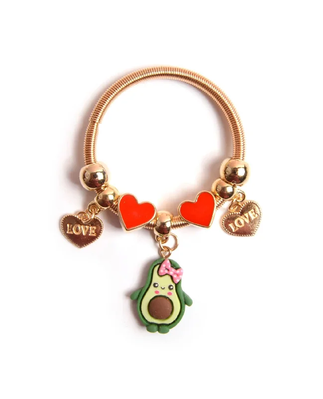 Silver Heart Bracelets-Avocado Family Kids Bracelet